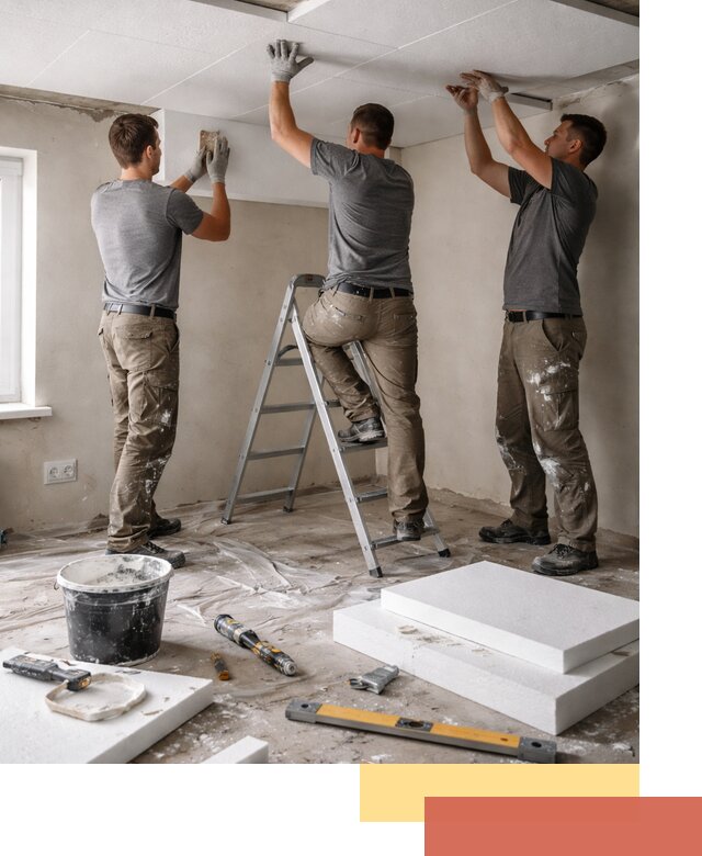 Утепление потолка пенопластом в Кизляре быстро и качественно